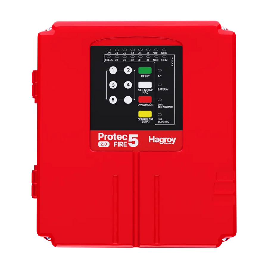 Panel de alarma contra incendio Hagroy Protec Fire 5 2.0