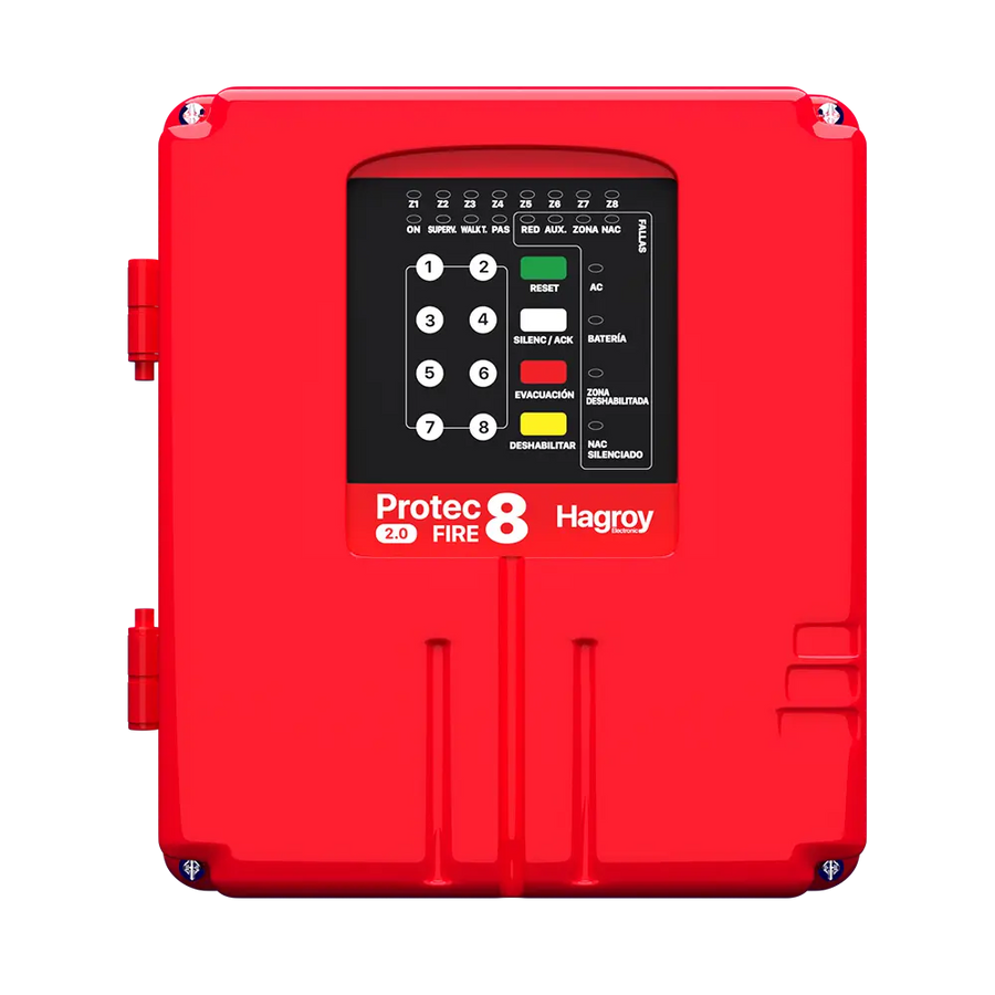 Panel de alarma contra incendio Hagroy Protec Fire 8 2.0