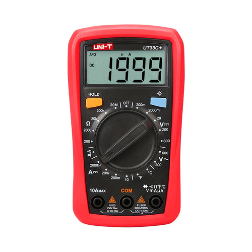 MULTIMETRO DIGITAL PALM SIZE CON TEMPERATURA UT33C+ - UNI-T