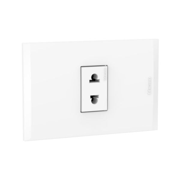 Tomacorriente universal simple Modus 4 blanco AH2112E1B de Bticino
