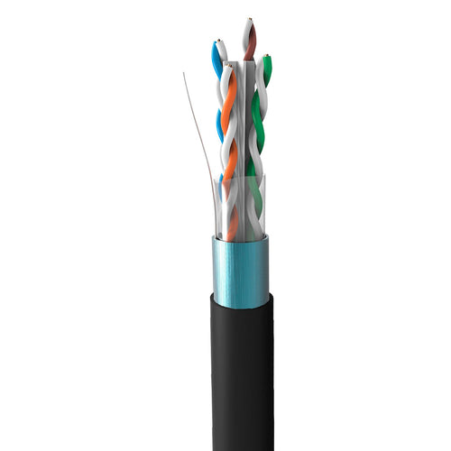 Cable F/UTP Cat 6 exterior negro 23 AWG Satra