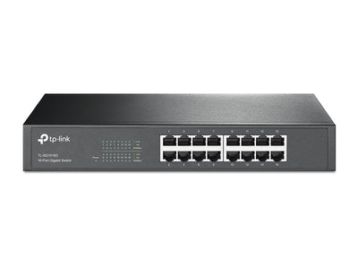 SWITCH GIGABIT 16 PUERTOS 10/100/1000 ESCRITORIO/RACK TL-SG1016D - TP-LINK