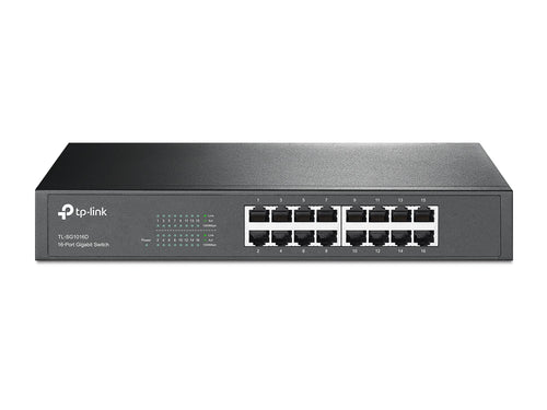 SWITCH GIGABIT 16 PUERTOS 10/100/1000 ESCRITORIO/RACK TL-SG1016D - TP-LINK