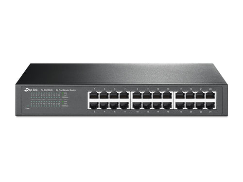 SWITCH GIGABIT 24 PUERTOS 10/100/1000 ESCRITORIO/RACK TL-SG1024D - TP-LINK