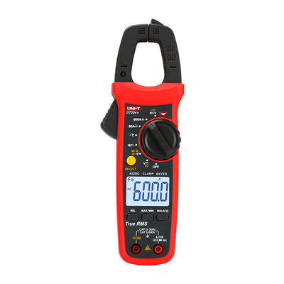 PINZA AMPERIMETRICA DIGITAL CA/CC 600A TRUE RMS 6000 CUENTAS UT204+ - UNI-T