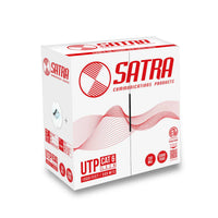 Caja de 305 m de cable U/UTP Cat 6 LSZH Satra